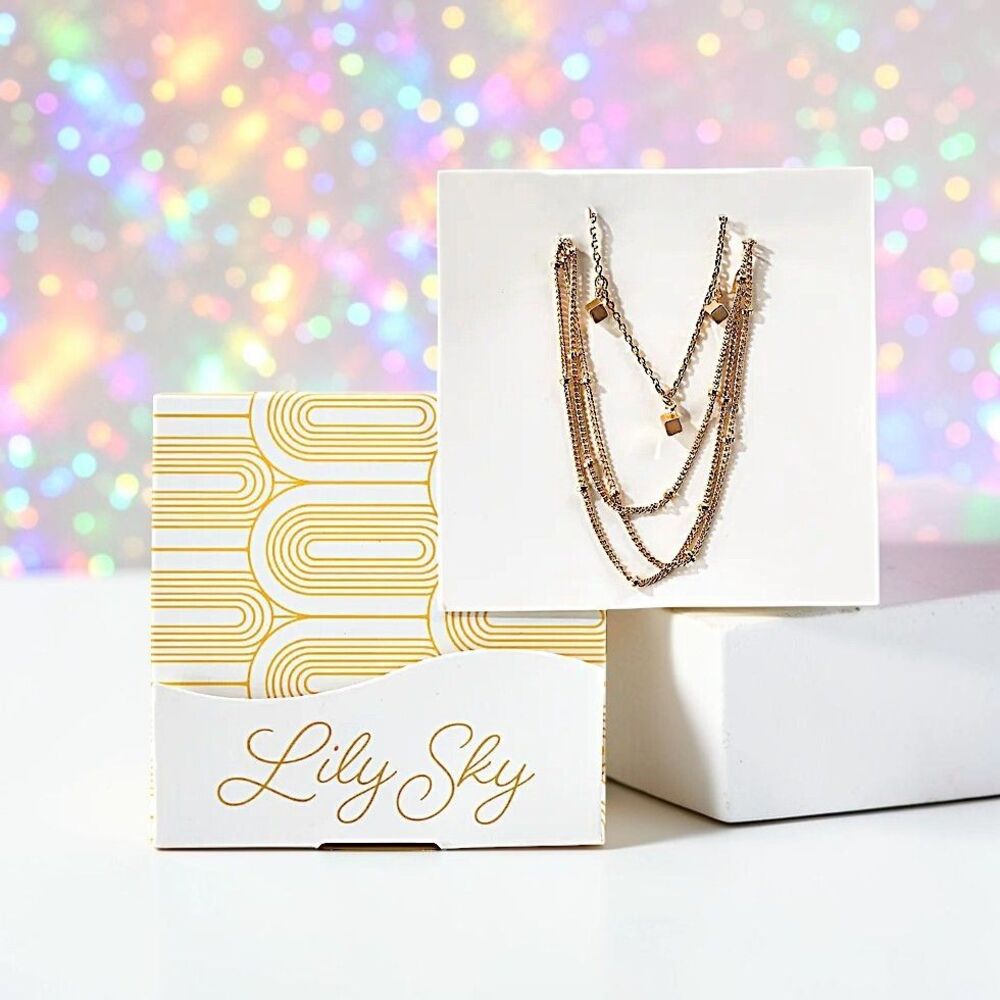 Lily Sky Sydney Gold-Plated Bracelet Duo Brand New in Box MSRP $52